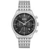 Hugo Boss Men’s Quartz Silver Stainless Steel Black Dial 45mm Watch 1514082 UAE DUBAI AJMAN SHARJAH ABU DHABI RAS AL KHAIMA UMM UL QUWAIN ALAIN FUJAIRAH