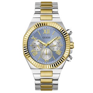 Guess Men’s Quartz Two Tone Stainless Steel Blue Dial 44mm Watch GW0703G3 UAE DUBAI AJMAN SHARJAH ABU DHABI RAS AL KHAIMA UMM UL QUWAIN ALAIN FUJAIRAH