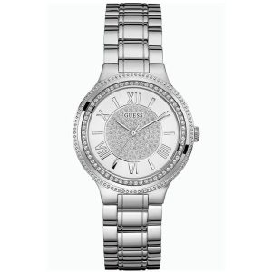 Guess Women’s Quartz Silver Stainless Steel Silver Dial 36mm Watch W0637L1