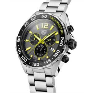 Tag Heuer Formula 1 Men’s Quartz Swiss Made Silver Stainless Steel Grey Dial 43mm Watch CAZ101AG.BA0842