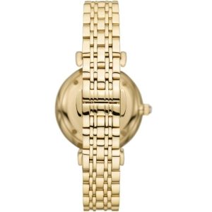 Emporio Armani Women’s Quartz Gold Stainless Steel Beige Dial 32mm Watch AR11608