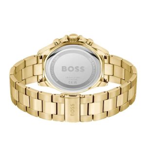 Hugo Boss Men’s Quartz Gold Stainless Steel Olive Green Dial 45mm Watch 1514059 UAE DUBAI AJMAN SHARJAH ABU DHABI RAS AL KHAIMA UMM UL QUWAIN ALAIN FUJAIRAH