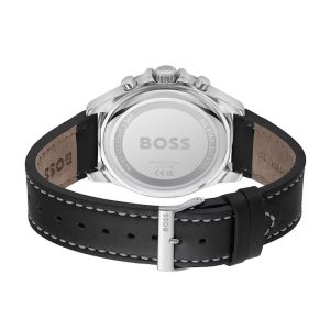 Hugo Boss Men’s Quartz Black Leather Strap Black Dial 45mm Watch 1514055 UAE DUBAI AJMAN SHARJAH ABU DHABI RAS AL KHAIMA UMM UL QUWAIN ALAIN FUJAIRAH