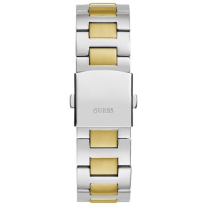 Guess Men’s Quartz Two Tone Stainless Steel Blue Dial 44mm Watch GW0703G3