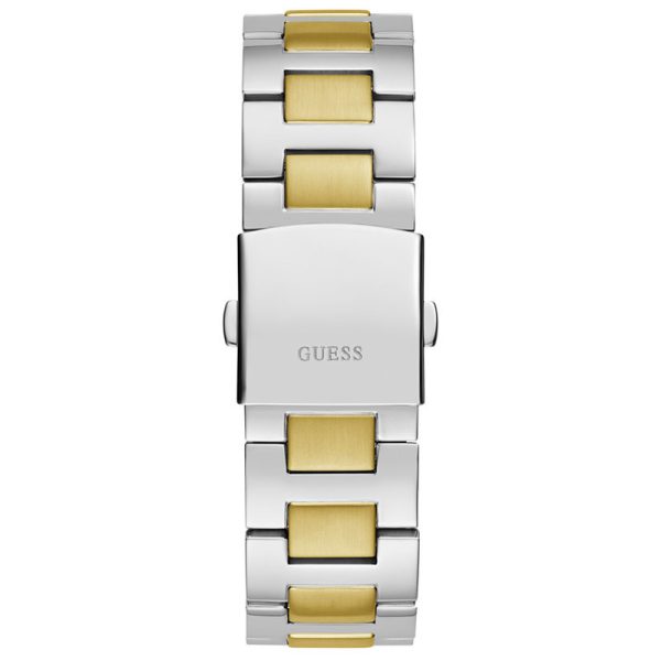 Guess Men’s Quartz Two Tone Stainless Steel Blue Dial 44mm Watch GW0703G3