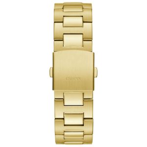 Guess Men’s Quartz Gold Stainless Steel Black Dial 44mm Watch GW0703G5