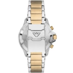 Emporio Armani Men’s Quartz Two-tone Stainless Steel Beige Dial 43mm Watch AR11606