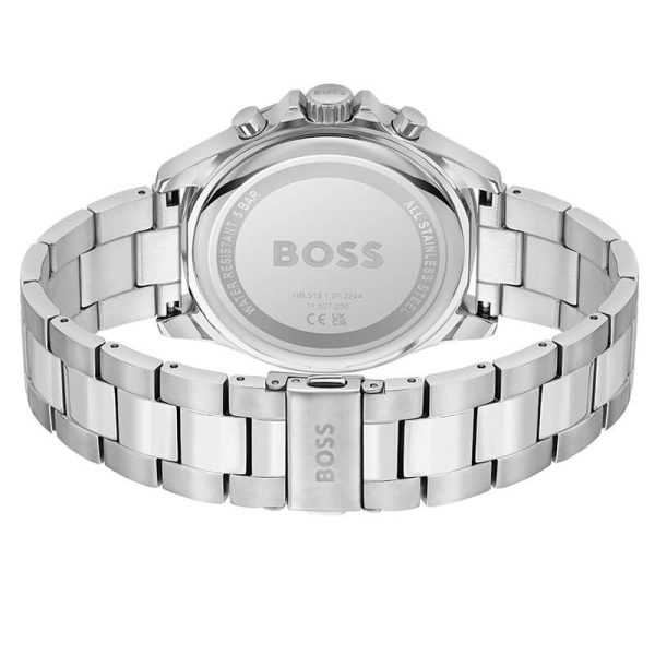 Hugo Boss Men’s Quartz Silver Stainless Steel Black Dial 45mm Watch 1514108 UAE DUBAI AJMAN SHARJAH ABU DHABI RAS AL KHAIMA UMM UL QUWAIN ALAIN FUJAIRAH