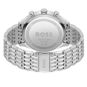 Hugo Boss Men’s Quartz Silver Stainless Steel Black Dial 45mm Watch 1514082 UAE DUBAI AJMAN SHARJAH ABU DHABI RAS AL KHAIMA UMM UL QUWAIN ALAIN FUJAIRAH