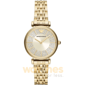 Emporio Armani Women’s Quartz Gold Stainless Steel Beige Dial 32mm Watch AR11608 UAE DUBAI AJMAN SHARJAH ABU DHABI RAS AL KHAIMA UMM UL QUWAIN ALAIN FUJAIRAH