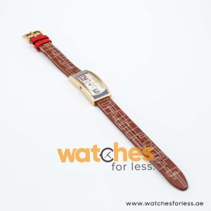 Elle Women’s Quartz Brown Leather Strap White Line Multi Dial 19mm Watch EL20116SO5C