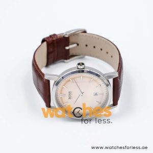 Hugo Boss Men’s Quartz Dark Brown Leather Strap Light Peach Dial 40mm Watch 1513090 Hugo Boss Men’s Quartz Dark Brown Leather Strap Light Peach Dial 40mm Watch 1513090 UAE DUBAI AJMAN SHARJAH ABU DHABI RAS AL KHAIMA UMM UL QUWAIN ALAIN FUJAIRAH