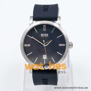 Hugo Boss Men’s Quartz Black Silicone Strap Black Dial 42mm Watch HB19.1.14.2002 UAE DUBAI AJMAN SHARJAH ABU DHABI RAS AL KHAIMA UMM UL QUWAIN ALAIN FUJAIRAH