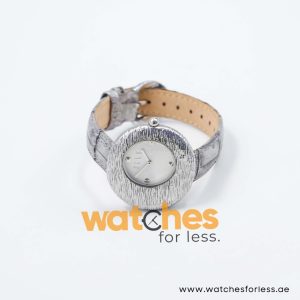 Elle Women’s Quartz Silver Grey Leather Strap White Dial 36mm Watch EL30042S01K