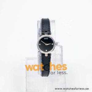 Hugo Boss Women’s Quartz Black Leather Strap Black Dial 20mm Watch 1502278 UAE DUBAI AJMAN SHARJAH ABU DHABI RAS AL KHAIMA UMM UL QUWAIN ALAIN FUJAIRAH