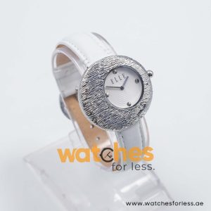 Elle Women’s Quartz Silver Grey Leather Strap White Dial 36mm Watch EL30042S01K UAE DUBAI AJMAN SHARJAH ABU DHABI RAS AL KHAIMA UMM UL QUWAIN ALAIN FUJAIRAH