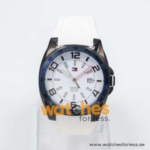 Tommy Hilfiger Men’s Quartz White Silicone Strap White Dial 42mm Watch 1790882