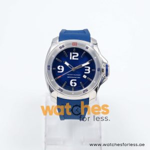 Tommy Hilfiger Men’s Quartz Blue Silicone Strap Blue Dial 46mm Watch 1790771