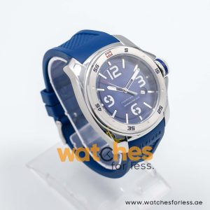 Tommy Hilfiger Men’s Quartz Blue Silicone Strap Blue Dial 46mm Watch 1790771