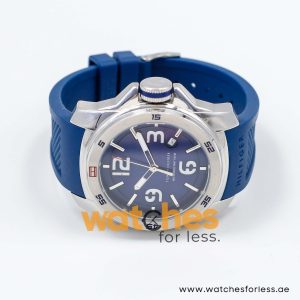 Tommy Hilfiger Men’s Quartz Blue Silicone Strap Blue Dial 46mm Watch 1790771