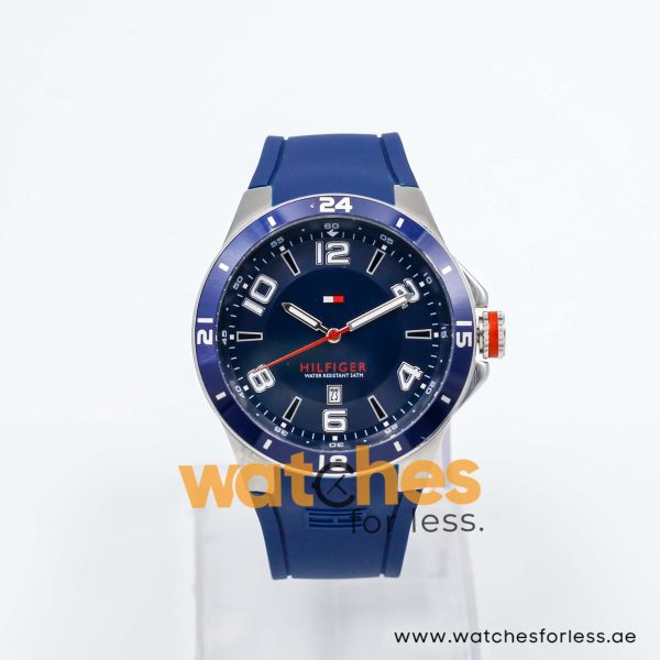 Tommy Hilfiger Men’s Quartz Blue Silicone Strap Blue Dial 44mm Watch 1790862/1