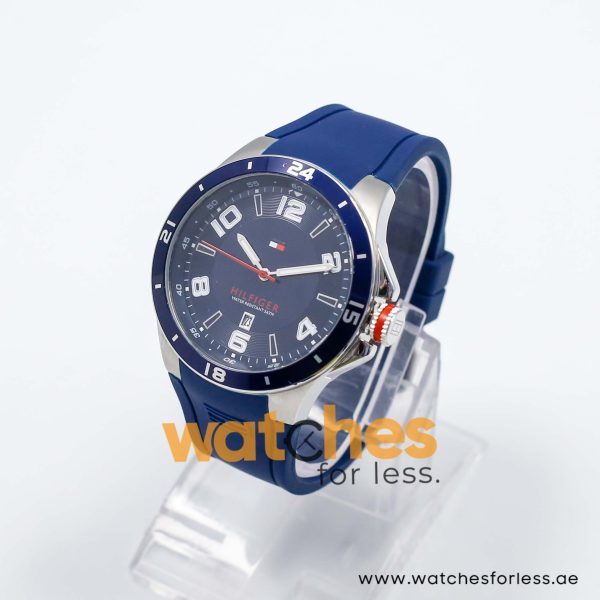 Tommy Hilfiger Men’s Quartz Blue Silicone Strap Blue Dial 44mm Watch 1790862/1