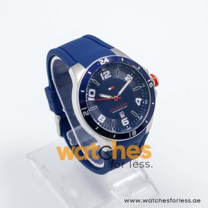 Tommy Hilfiger Men’s Quartz Blue Silicone Strap Blue Dial 44mm Watch 1790862/1