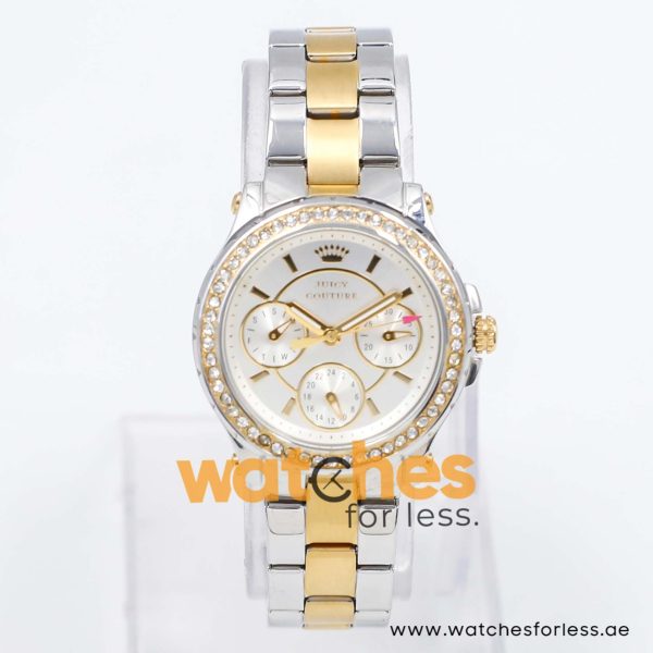 Juicy Couture Women’s Quartz Two Tone Stainless Steel Silver Dial 32 mm Watch 1901107