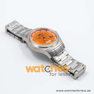 Hugo Boss Men’s Quartz Silver Stainless Steel Orange Dial 43mm Watch 1512838 UAE DUBAI AJMAN SHARJAH ABU DHABI RAS AL KHAIMA UMM UL QUWAIN ALAIN FUJAIRAH