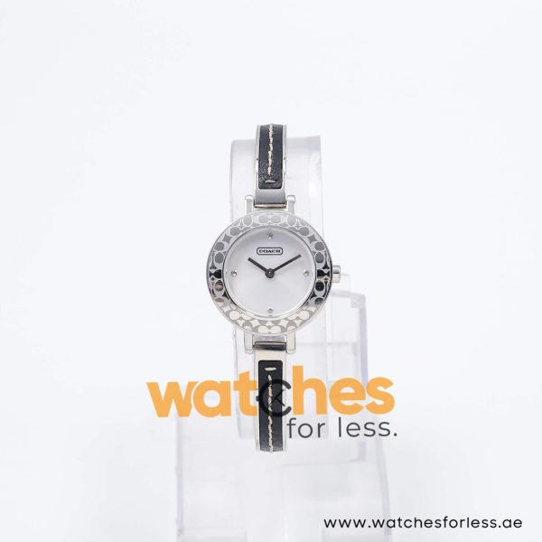 Coach Women’s Quartz Leather Coated Stainless Steel Silver Dial 27mm Watch 14501190 UAE DUBAI AJMAN SHARJAH ABU DHABI RAS AL KHAIMA UMM UL QUWAIN ALAIN FUJAIRAH