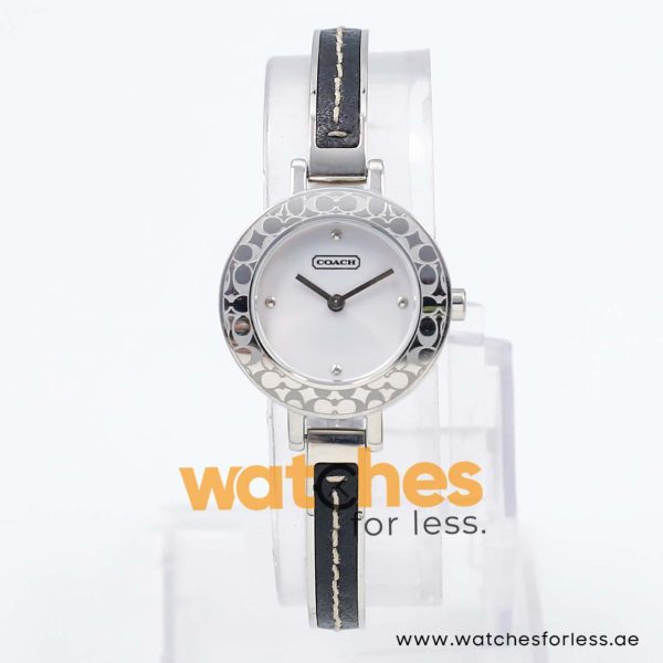 Coach Women’s Quartz Leather Coated Stainless Steel Silver Dial 27mm Watch 14501190 UAE DUBAI AJMAN SHARJAH ABU DHABI RAS AL KHAIMA UMM UL QUWAIN ALAIN FUJAIRAH