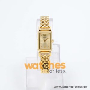 Coach Women’s Quartz Gold Stainless Steel Gold Dial 17mm Watch 14501588