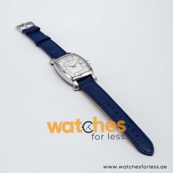 Pierre Cardin Men’s Quartz Blue Leather Strap White Dial 36mm Watch PC10028/W4