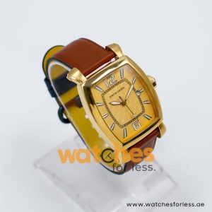 Pierre Cardin Men’s Quartz Dark Brown Leather Strap Gold Dial 36mm Watch PC10028/G10 UAE DUBAI AJMAN SHARJAH ABU DHABI RAS AL KHAIMA UMM UL QUWAIN ALAIN FUJAIRAH