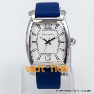 Pierre Cardin Men’s Quartz Blue Silicone Strap White Dial 36mm Watch PC10028/S1 UAE DUBAI AJMAN SHARJAH ABU DHABI RAS AL KHAIMA UMM UL QUWAIN ALAIN FUJAIRAH