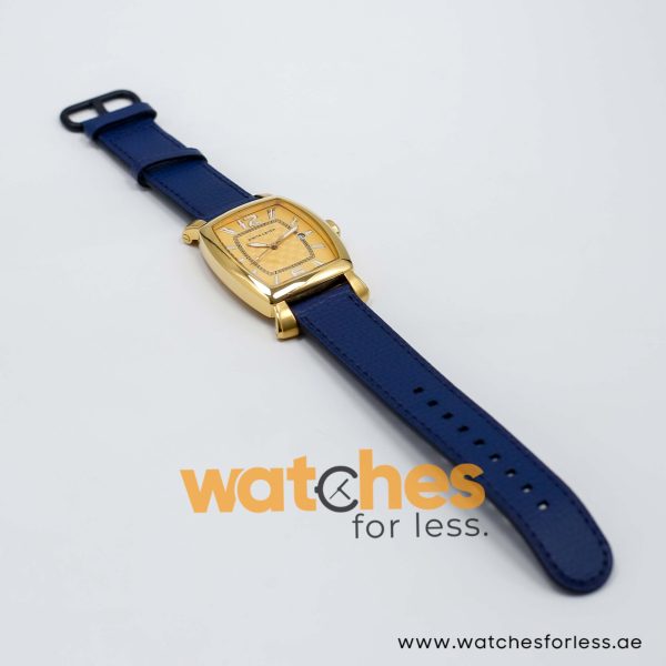 Pierre Cardin Men’s Quartz Dark Blue Leather Strap Gold Dial 36mm Watch PC10028/G8 UAE DUBAI AJMAN SHARJAH ABU DHABI RAS AL KHAIMA UMM UL QUWAIN ALAIN FUJAIRAH