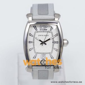 Pierre Cardin Men’s Quartz Grey Nylon Strap White Dial 36mm Watch PC10028/W6 UAE DUBAI AJMAN SHARJAH ABU DHABI RAS AL KHAIMA UMM UL QUWAIN ALAIN FUJAIRAH