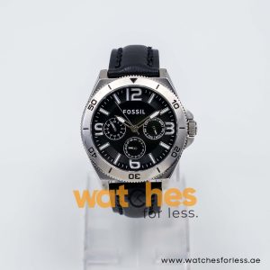 Fossil Men’s Quartz Black Leather Strap Black Dial 45mm Watch BQ1723/B3 UAE DUBAI AJMAN SHARJAH ABU DHABI RAS AL KHAIMA UMM UL QUWAIN ALAIN FUJAIRAH