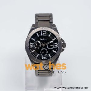 Fossil Men’s Quartz Gunmetal Stainless Steel Black Dial 45mm Watch BQ2016 UAE DUBAI AJMAN SHARJAH ABU DHABI RAS AL KHAIMA UMM UL QUWAIN ALAIN FUJAIRAH