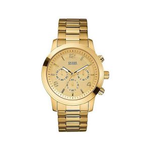 Guess Men’s Quartz Gold Stainless Steel Gold Dial 42mm Watch W15061G2 UAE DUBAI AJMAN SHARJAH ABU DHABI RAS AL KHAIMA UMM UL QUWAIN ALAIN FUJAIRAH