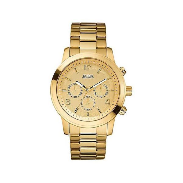 Guess Men’s Quartz Gold Stainless Steel Gold Dial 42mm Watch W15061G2