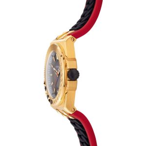 Versace Men’s Quartz Swiss Made Black & Red Silicone Strap Black Dial 45mm Watch VEDY00319 UAE DUBAI AJMAN SHARJAH ABU DHABI RAS AL KHAIMA UMM UL QUWAIN ALAIN FUJAIRAH