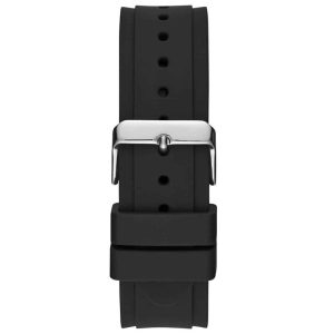 Guess Men’s Quartz Black Silicone Strap White Dial 45mm Watch W1049G3 UAE DUBAI AJMAN SHARJAH ABU DHABI RAS AL KHAIMA UMM UL QUWAIN ALAIN FUJAIRAH