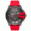 Diesel Men’s Quartz Red Silicone Strap Black Dial 51mm Watch DZ4427