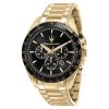 Maserati Men’s Quartz Gold Stainless Steel Black Dial 45mm Watch R8873612041