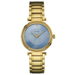 Guess Women’s Quartz Gold Stainless Steel Blue Dial 36mm Watch W0695L2 UAE DUBAI AJMAN SHARJAH ABU DHABI RAS AL KHAIMA UMM UL QUWAIN ALAIN FUJAIRAH