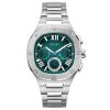 Guess Men’s Quartz Silver Stainless Steel Green Dial 42mm Watch GW0572G6