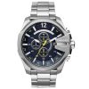 Diesel Men’s Quartz Silver Stainless Steel Blue Dial 51mm Watch DZ4465 UAE DUBAI AJMAN SHARJAH ABU DHABI RAS AL KHAIMA UMM UL QUWAIN ALAIN FUJAIRAH