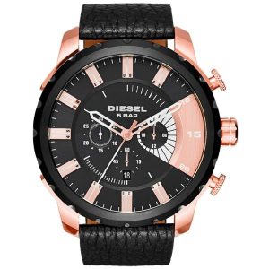 Diesel Men’s Quartz Black Leather Strap Black Dial 51mm Watch DZ4347 UAE DUBAI AJMAN SHARJAH ABU DHABI RAS AL KHAIMA UMM UL QUWAIN ALAIN FUJAIRAH