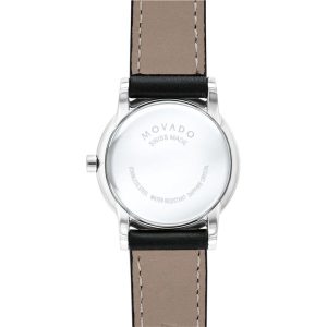 Movado Women’s Swiss Made Quartz Black Leather Strap Black Dial 28mm Watch 0607274 UAE DUBAI AJMAN SHARJAH ABU DHABI RAS AL KHAIMA UMM UL QUWAIN ALAIN FUJAIRAH